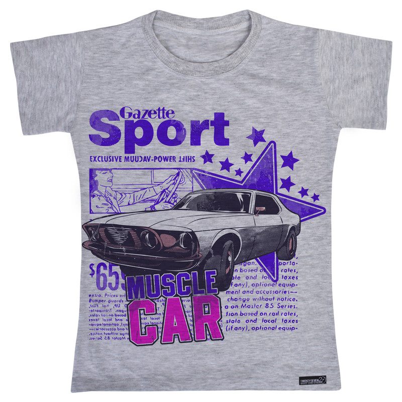 تی شرت آستین کوتاه دخترانه 27 مدل Car Sport کد MH347