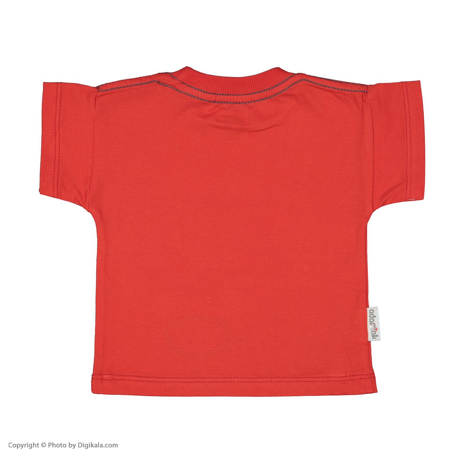 ست تی شرت آستین کوتاه و شلوارک نوزادی پسرانه آدمک مدل 2171241-72 -  - 4