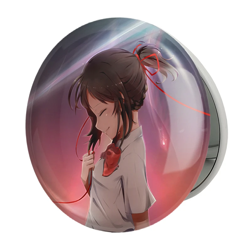 آینه جیبی خندالو طرح میتسویا میامیزو انیمه یورنیم Your Name مدل تاشو کد 16260 