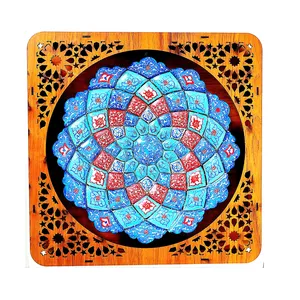 بشقاب میناکاری طرح آلان کد 16-1