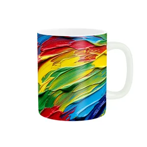 ماگ پاد آفرین طرح مدرن رنگ آمیزی مدل رنگین مکان کد MD-C29