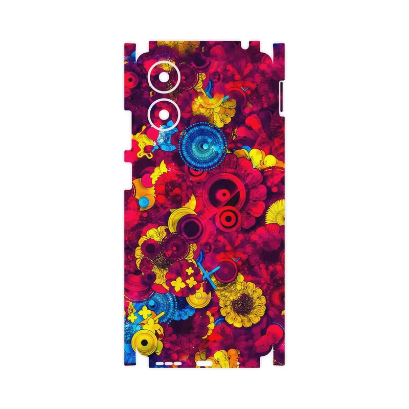 برچسب پوششی ماهوت مدل Vector Flower Garden Digital Art-FullSkin مناسب برای گوشی موبایل موتورولا Moto G04s
