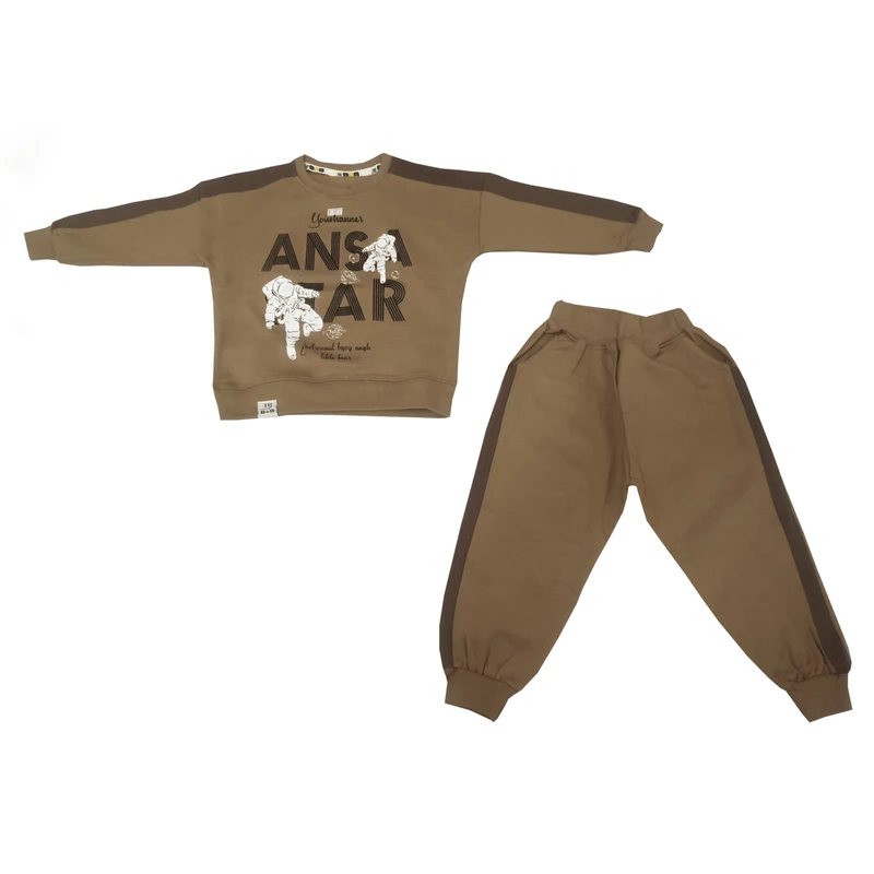 ست سویشرت و شلوار پسرانه مدل آدم فضایی کد 1291-1