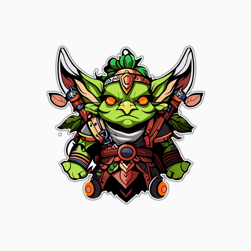 استیکر لپ تاپ و موبایل بووم طرح گوبلین کد KM22