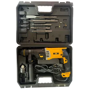 مجموعه 12 عددی دریل بتن کن سه نظام چهارشیار 4500 وات جاب مدل JB-2570 SDS plus