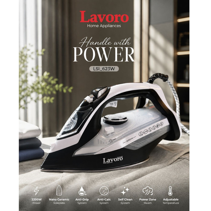 اتوبخار 2200 وات لاوارو مدل L633