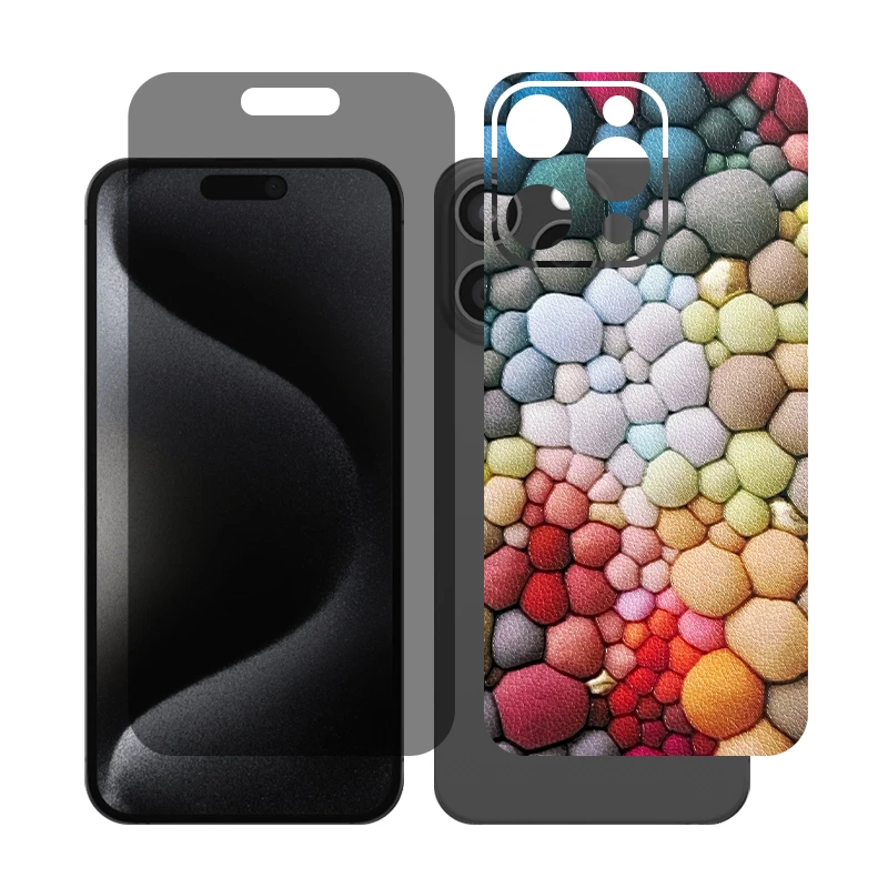 محافظ صفحه نمایش حریم شخصی گلس مدل Together مناسب برای گوشی موبایل اپل iPhone 16 Pro Max به همراه برچسب پوششی