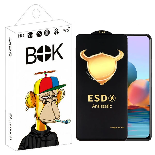 محافظ صفحه نمایش بوک مدل Biva Antistatic View مناسب برای گوشی موبایل شیائومی Redmi note 10 Pro / Note 10 Pro max
