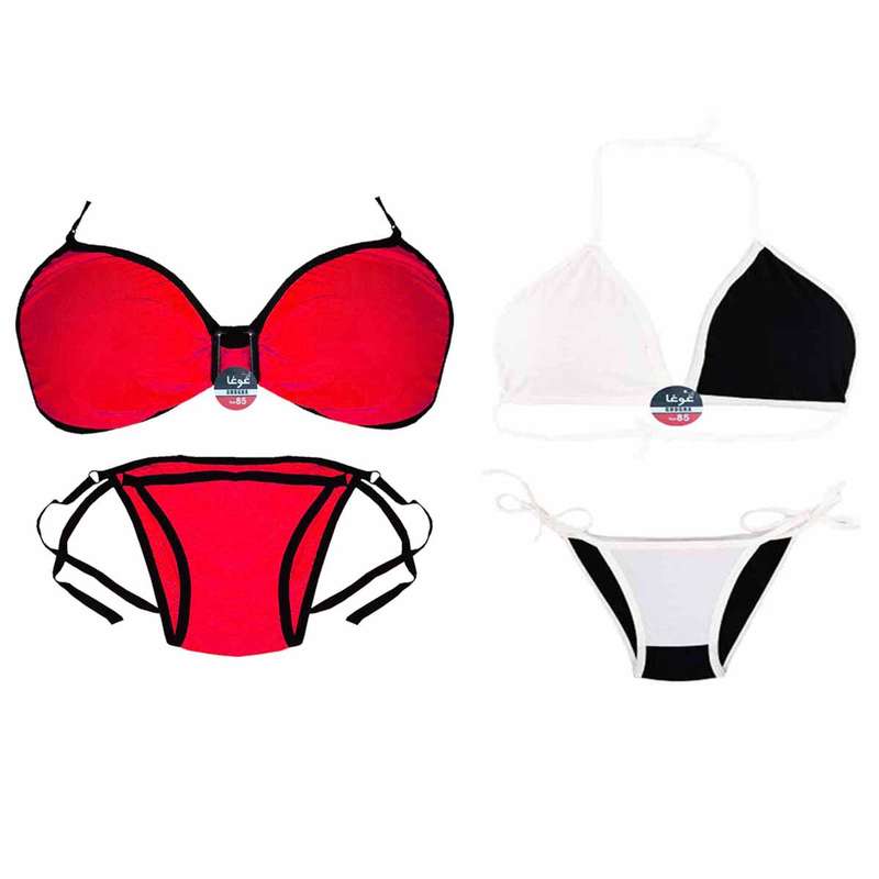ست شورت و سوتین زنانه غوغا مدل Oid-068 مجموعه 2 عددی