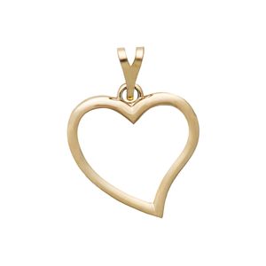 آویز گردنبند طلا 18 عیار زنانه فرشته مدل قلب کد WANR-00001