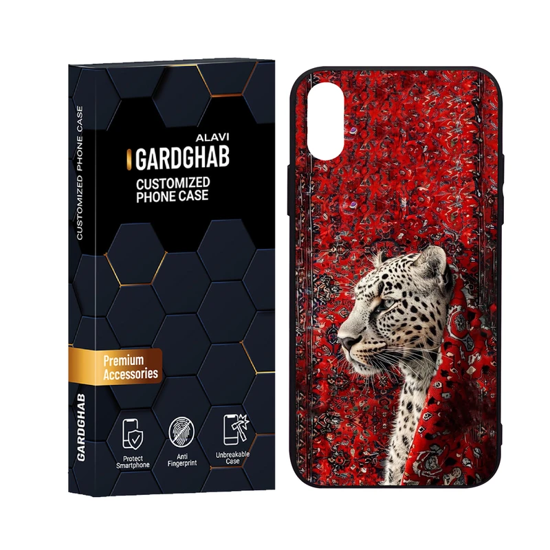 کاور گارد قاب علوی مدل دورژله ای پشت گلس ایرانی مناسب برای گوشی موبایل اپل iPhone X / XS