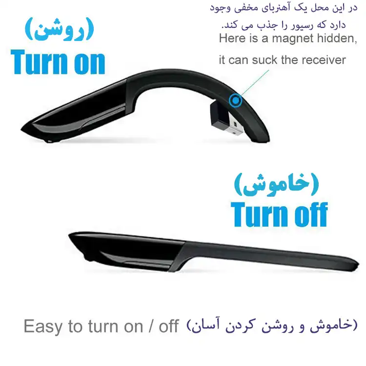 ماوس بی سیم مدل MSN01