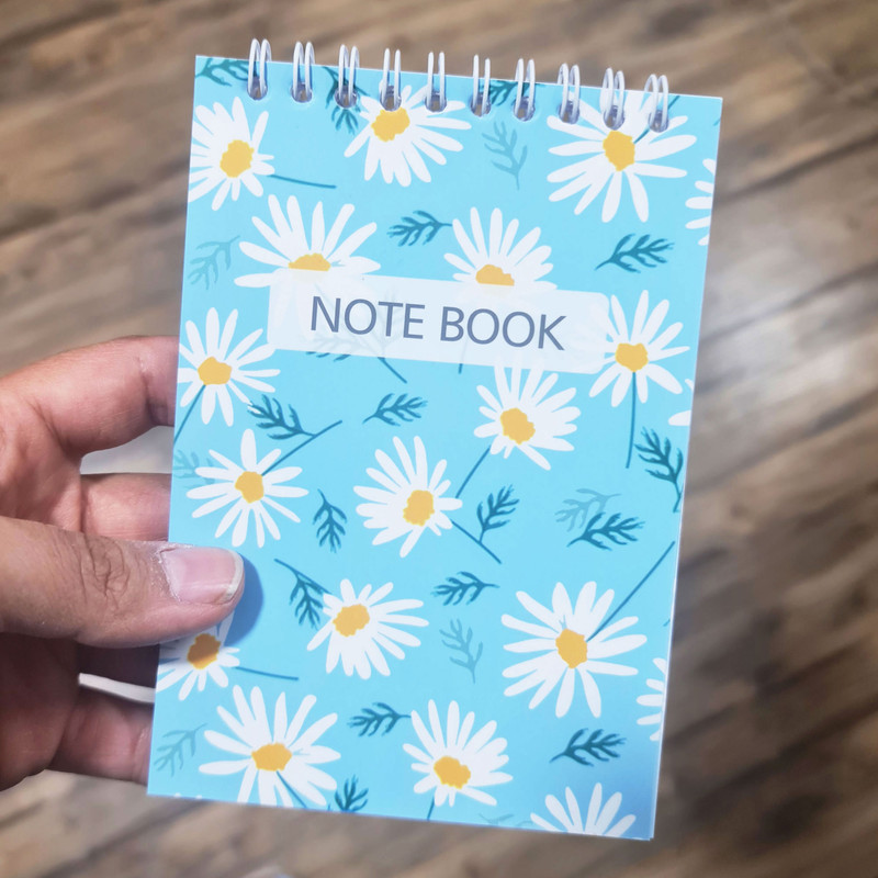 جامدادی طرح گل بابونه مدل LSA190502 به همراه دفترچه یادداشت