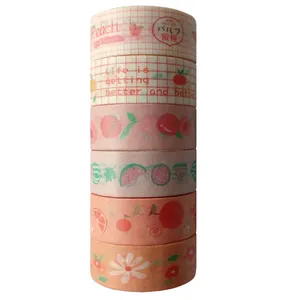 چسب نواری مدل واشی کد 104N عرض 1.5 سانتی متر مجموعه 6 عددی
