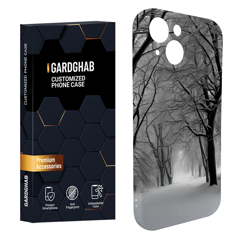 کاور گاردقاب مدل منظره و طبیعت مناسب برای گوشی موبایل اپل iPhone15 plus