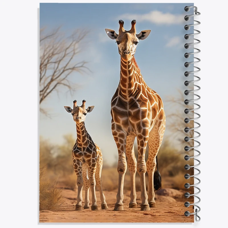 دفتر نقاشی 50 برگ خندالو طرح زرافه کد F472