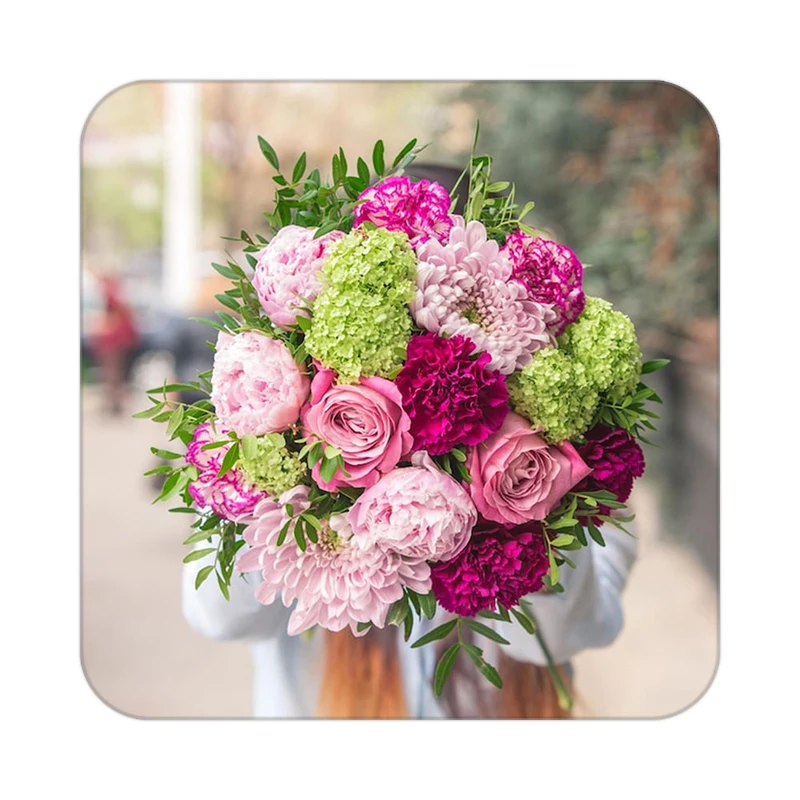 زیر لیوانی کاکتی طرح گل مدل mp17212