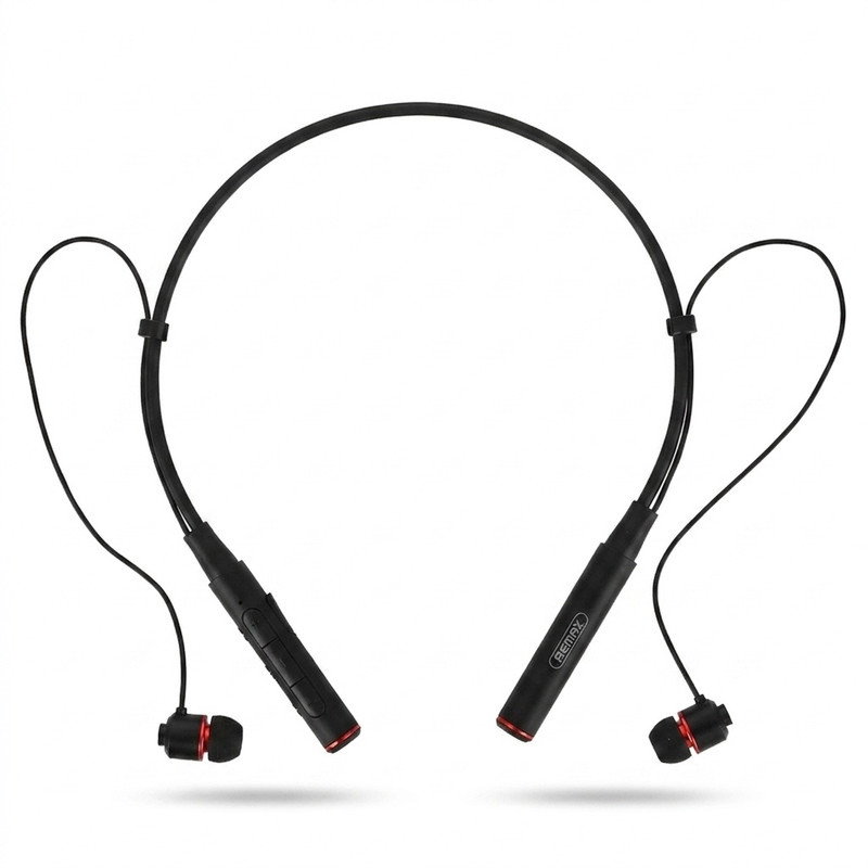 هدفون بلوتوثی ریمکس مدل RB-S6 با نویز کنسلینگ فعال (ANC)، درگاه شارژ USB Type-C، دارای دکمه‌هایی برای کنترل صدا و موزیک، مقاوم در برابر رطوبت و عرق