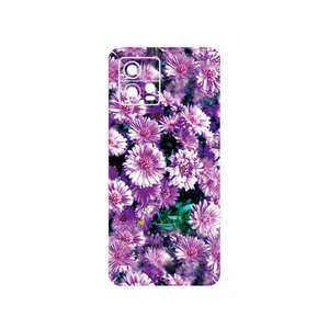 MAHOOT Purple_Flower Cover Sticker for Motorola Moto G72