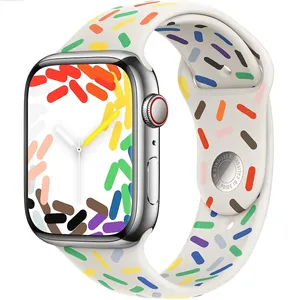 بند سیلیکونی مدل Pride Edition مناسب برای اپل واچ سایز 42 / 44 / 45 / 49 میلی متری