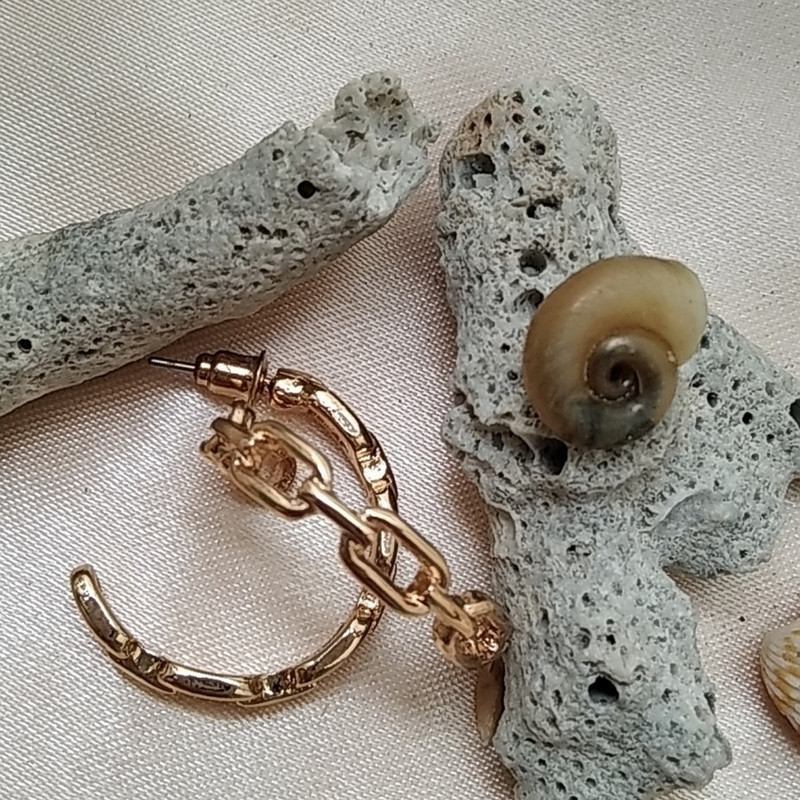 گوشواره زنانه اکسسورایز مدل حلقه ای کد B47