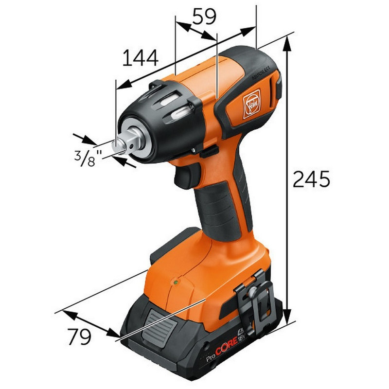 آچار ضربه ای فاین مدل ASCD 18-300 W2 AS Set 5 Ah