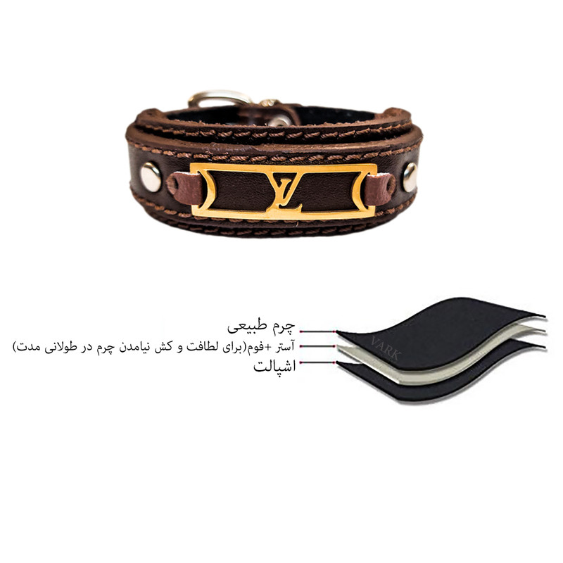 دستبند چرم وارک مدل رایان کد rb394