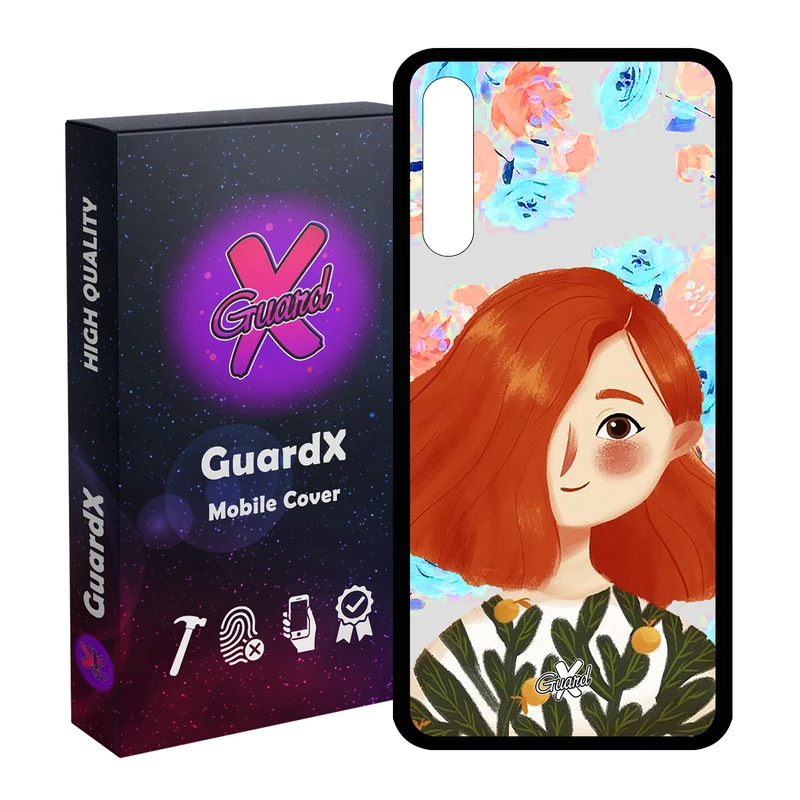 کاور گارد ایکس طرح دختر مدل Glass10324 مناسب برای گوشی موبایل هوآوی Y8P / P Smart S