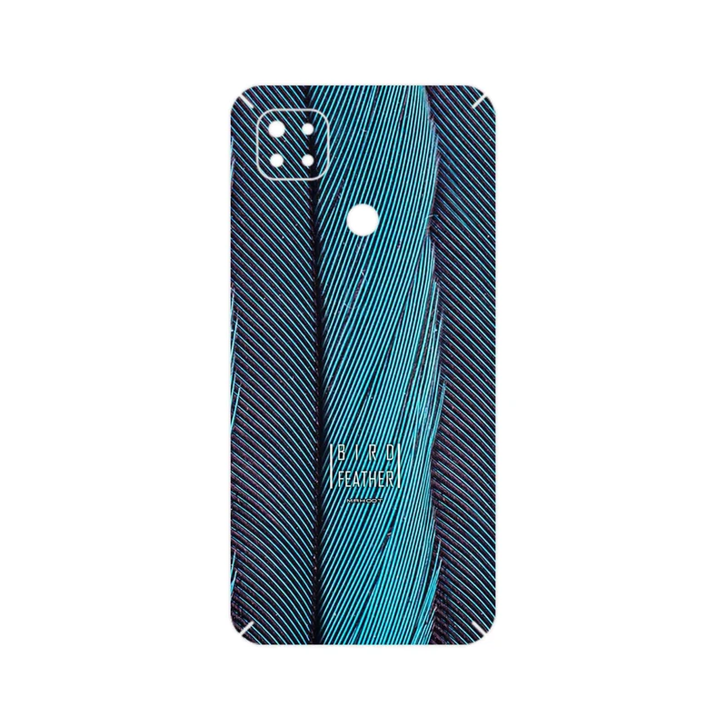 برچسب پوششی ماهوت مدل Turquoise feathers مناسب برای گوشی موبایل شیائومی Redmi 9C NFC