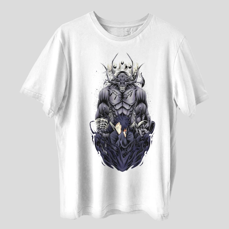 تی شرت آستین کوتاه پسرانه مدل انیمه ای گنگ anm370