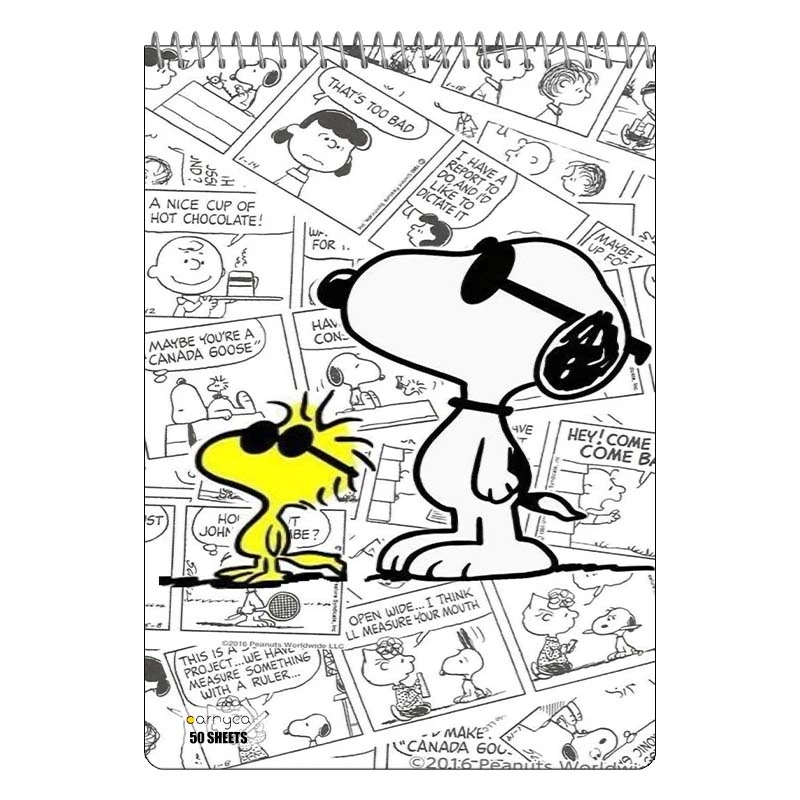 دفتر نقاشی 50 برگ سیمی کارنیکا طرح فیلم بادام زمینی ها The Peanuts کد 70613