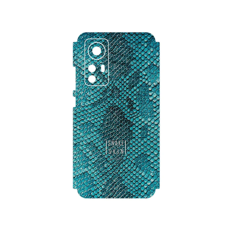 برچسب پوششی ماهوت مدل Blue Snake Skin مناسب برای گوشی موبایل شیائومی 12