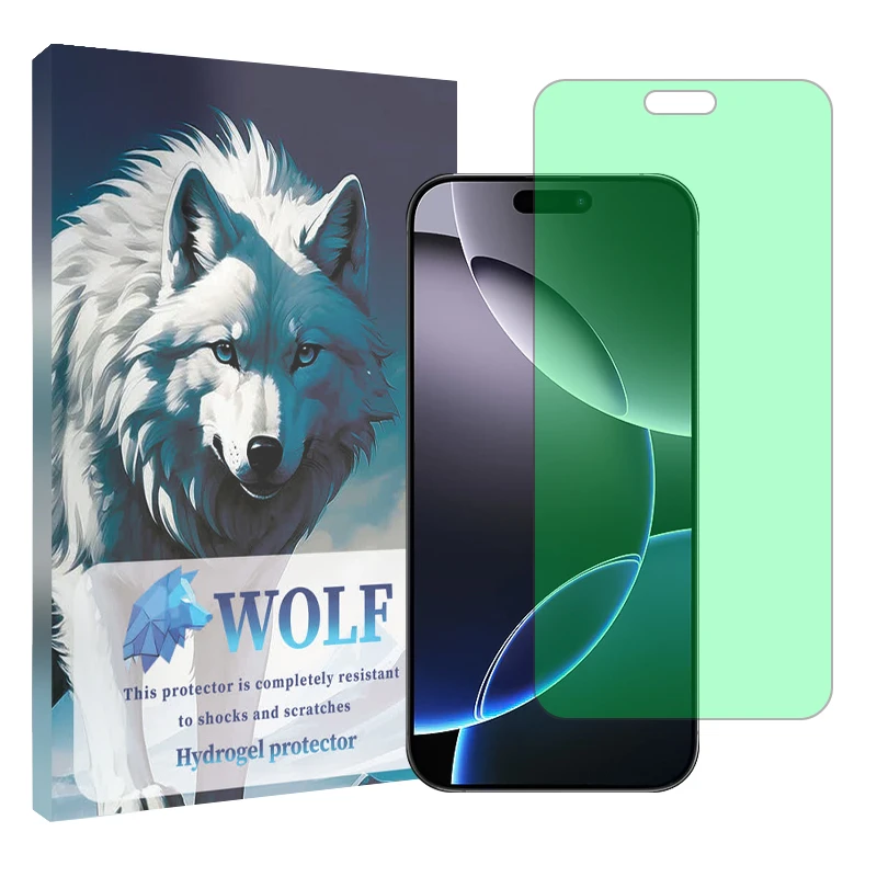 محافظ صفحه نمایش گرین لایت ولف مناسب برای گوشی موبایل اپل iPhone 16 Pro Max    