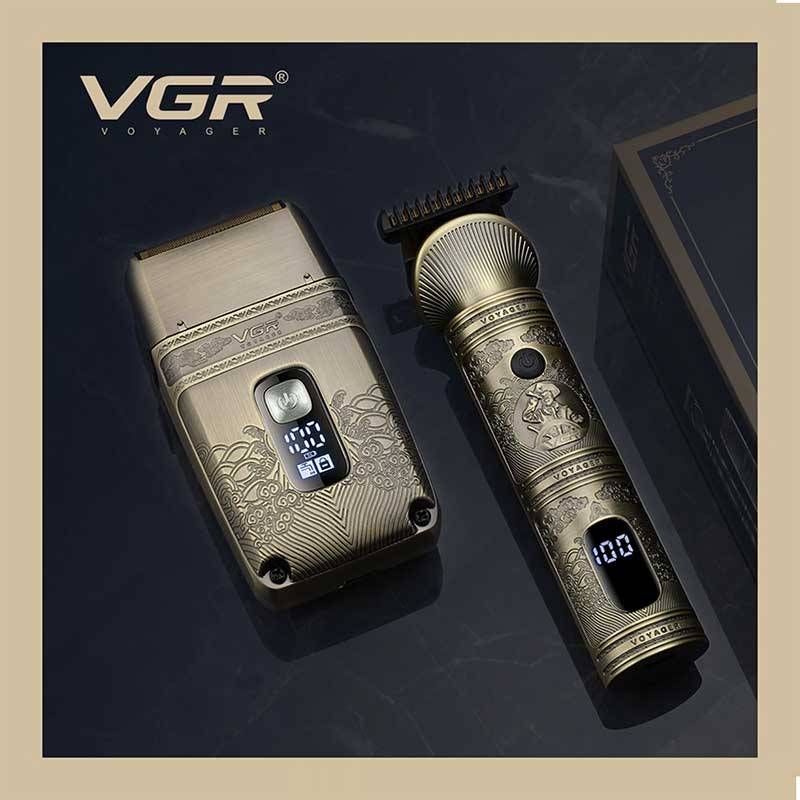 ماشین اصلاح موی سر وی جی آر مدل V-649 به همراه کاشین اصلاح صورت مدل 01 -  - 5