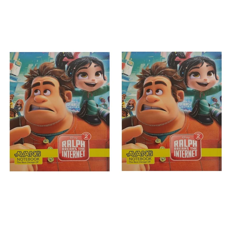 دفتر مشق 50 برگ آونگ مدل رالف خرابکار کد 007 بسته 2 عددی