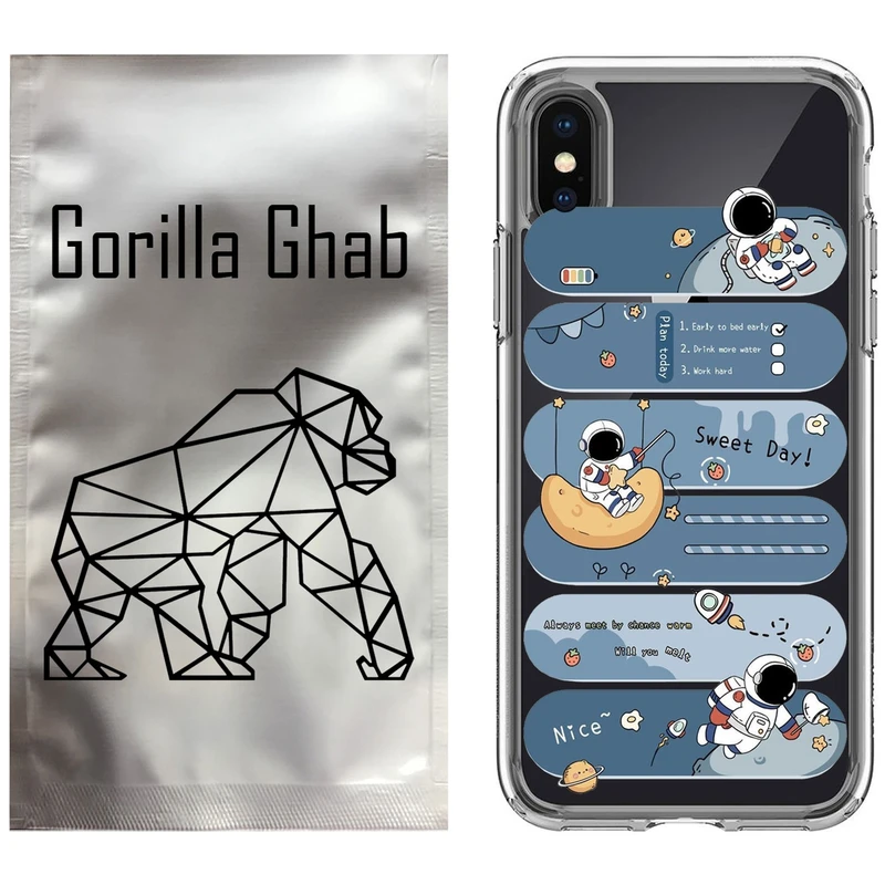 کاور گوریلا قاب مدل CLG کد 18 طرح فضانورد مناسب برای گوشی موبایل اپل iPhone X / XS