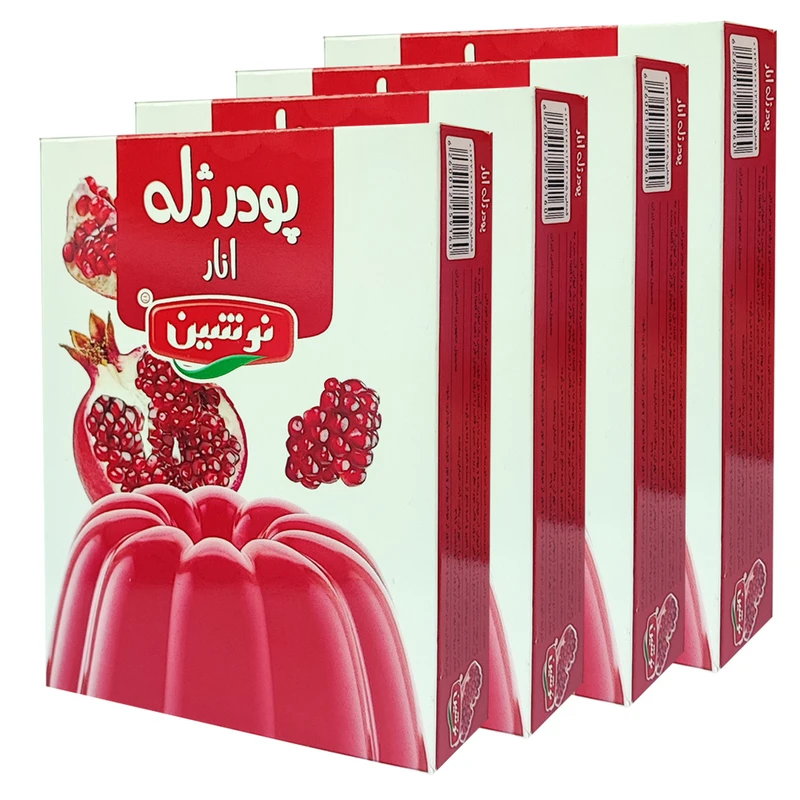 پودر ژله انار نوشین - 100 گرم مجموعه 4 عددی