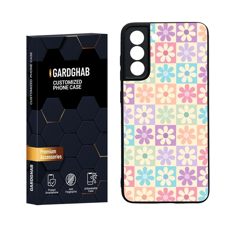 کاور گارد قاب مدل دور ژله ای پشت گلس دخترانه مناسب برای گوشی موبایل سامسونگ Galaxy S21 FE