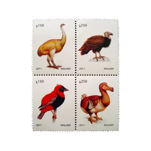 تمبر یادگاری طرح طبیعت مدل پرنده کد bird-736 مجموعه 4 عددی