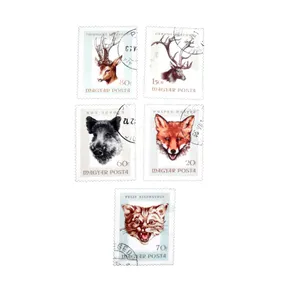 تمبر یادگاری مدل حیوانات کد DS2167 مجموعه 5 عددی