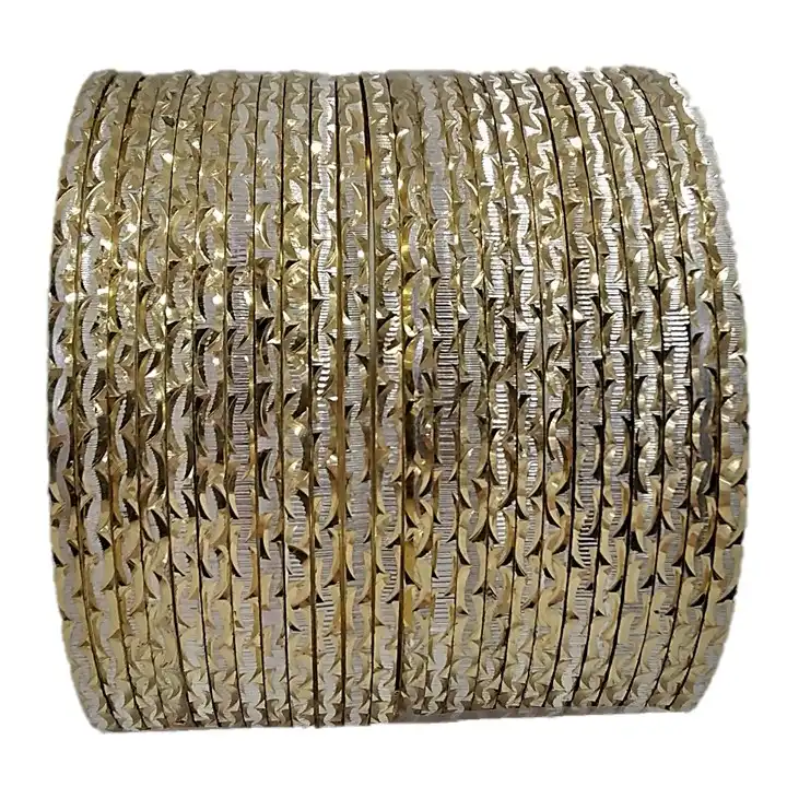 النگو زنانه مدل هندی ظریف کد glsr-22400 مجموعه 24 عددی