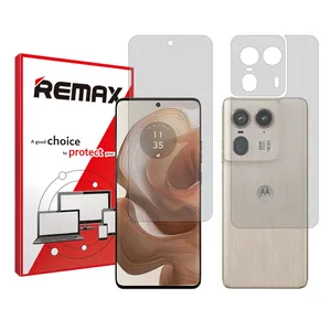 Remax Resistant model matte screen protector suitable for the Motorola Edge 50 Ultra mobile phone, along with the back of the phone