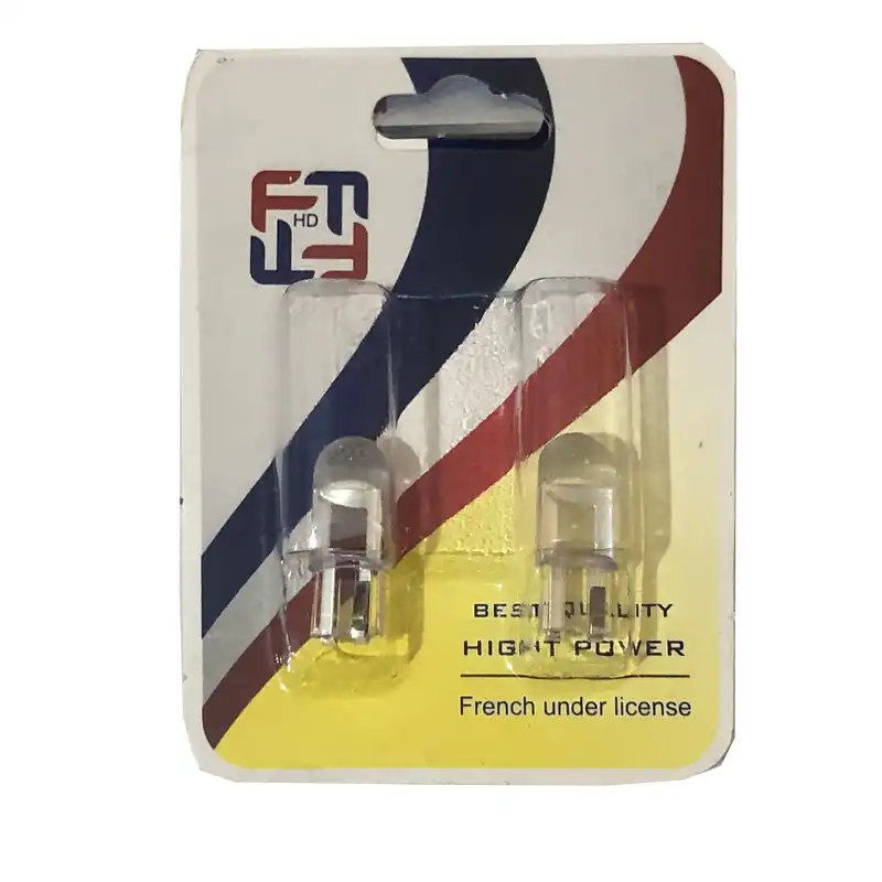 لامپ پلاک خودرو اف اچ دی مدل COB-B-L-U-E  كد 01 بسته دو عددی