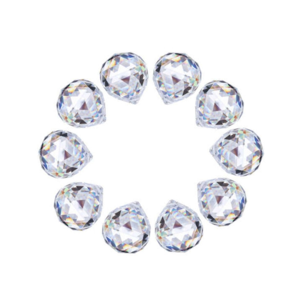 کریستال لوستر مدل گوی کد 40 بسته 10 عددی