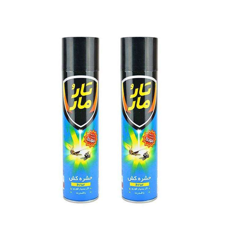 اسپری حشره کش تارومار مدل flying insect killer حجم 400 میلی لیتر مجموعه 2 عددی