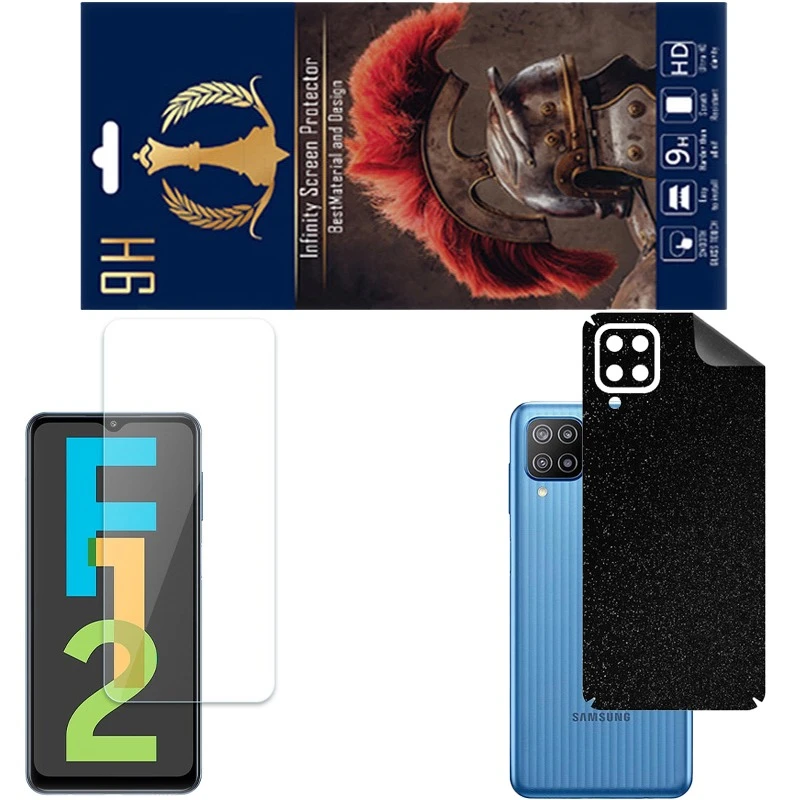 محافظ صفحه نمایش اینفینیتی مدل PRO مناسب برای گوشی موبایل سامسونگ GALAXY F12 به همراه برچسب پوششی