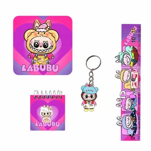 بسته لوازم تحریر مدل لبوبو کد labubu 4 مجموعه ۴ عددی