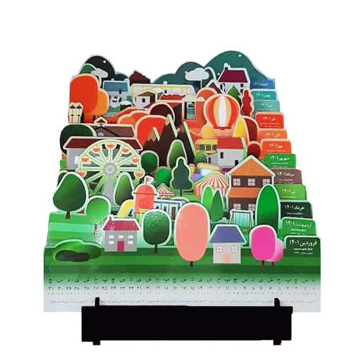 تقویم رومیزی سال 1401 مدل سه بعدی فصلها کد 11