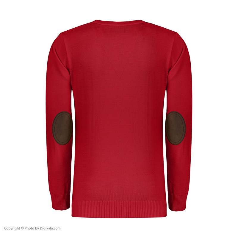 پلیور مردانه تریکو پاییزان کد P700 رنگ قرمز روشن