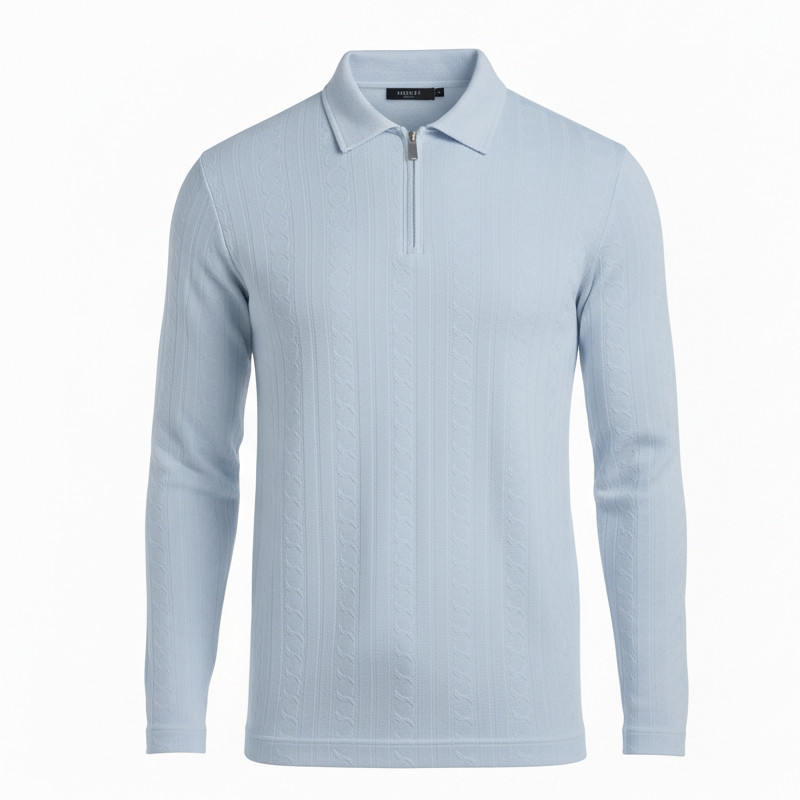 پلیور یقه برگردان مردانه مدل MK28